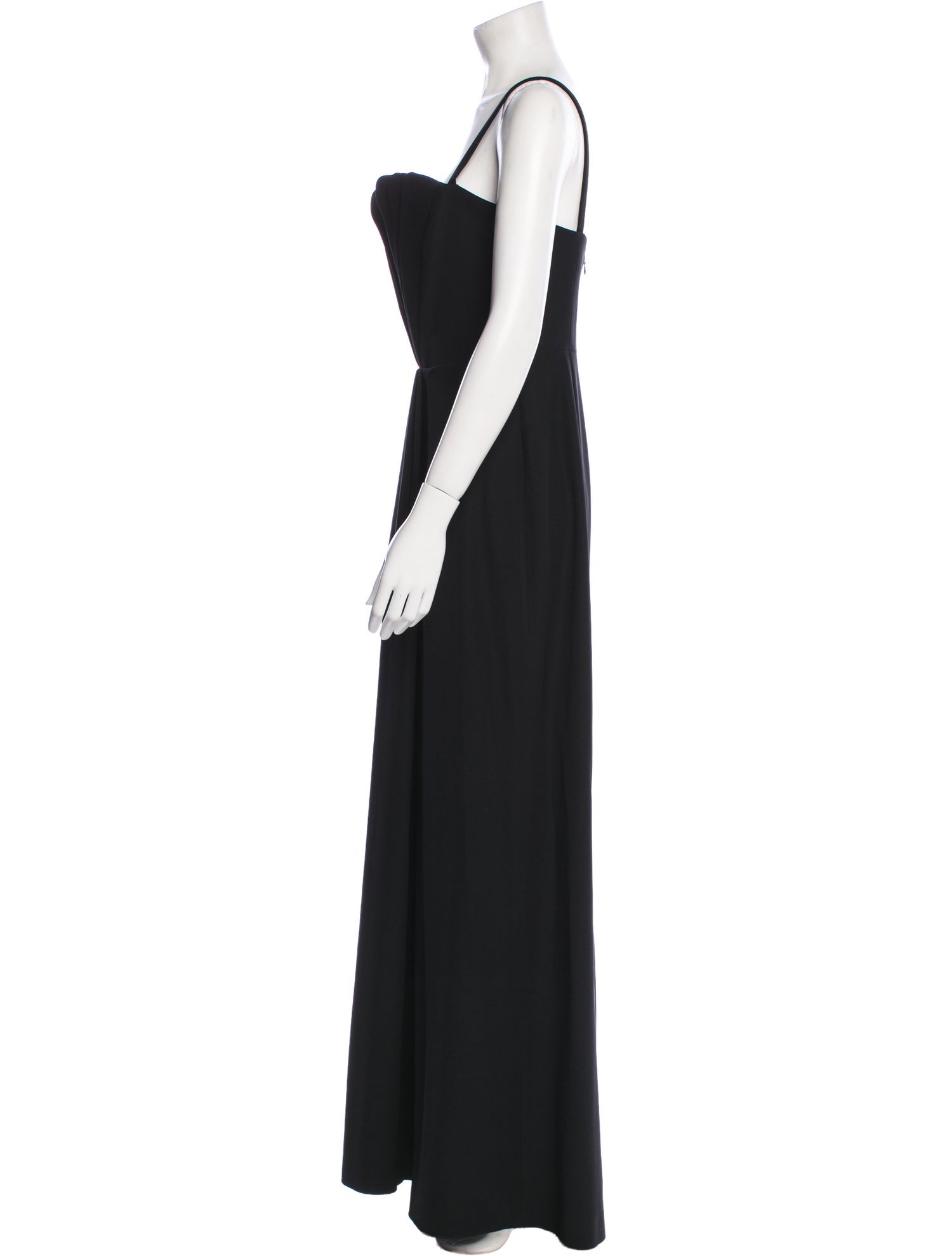 Emporio Armani Square Neckline Long Dress